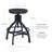 Kerome Adjustable Swivel Counter Stool-1101681173