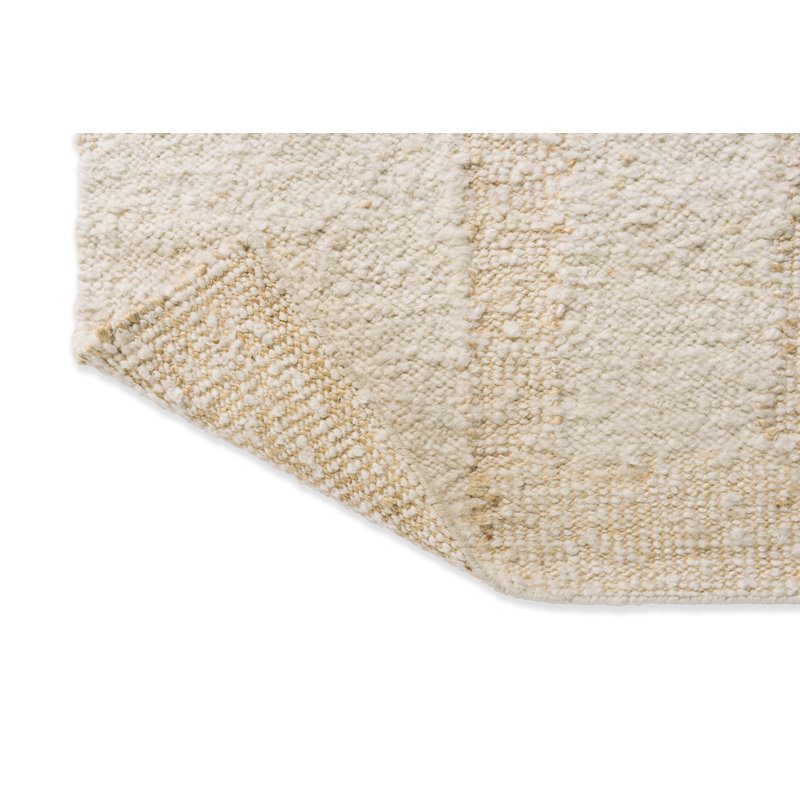 Craft Area Rug in Wool White, Rectangle 4'7" x 6'6"