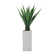 63.6'' Artificial Agave In A Square Beige Fiberstone Planter
