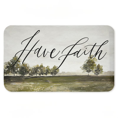 Tapis de sol anti-fatigue Have Faith Country, imprimé par Caverly Smith, 30 po x 18 po