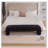 Chenille Upholstered Bench-729379649