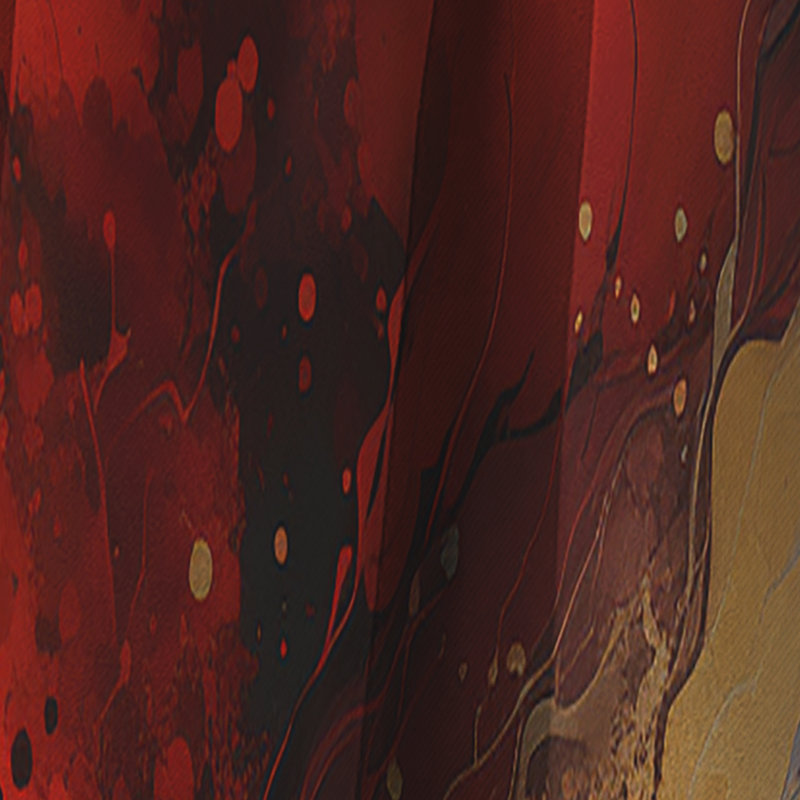 Barstow - Rideau peinture abstraite - Rideau occultant en velours - 1 panneau, L 52 po x L 95 po
