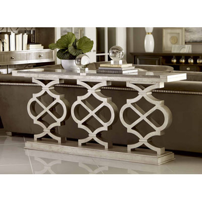 Morrissey 75'' Stone Top Console Table