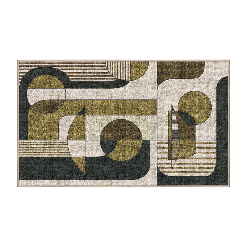 Innisfree Hand Loomed Washable Abstract Indoor Rug, Rectangle 7' x 10'