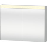 Surface Mount or Recessed Frameless 2 Door Medicine Cabinet with LED Lighting