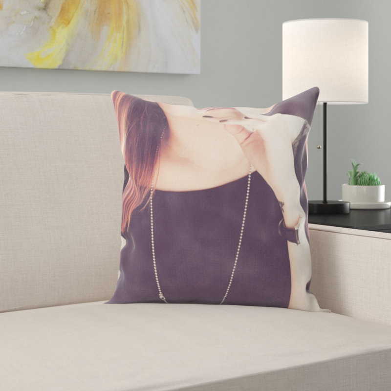 Microsuede Throw Pillow