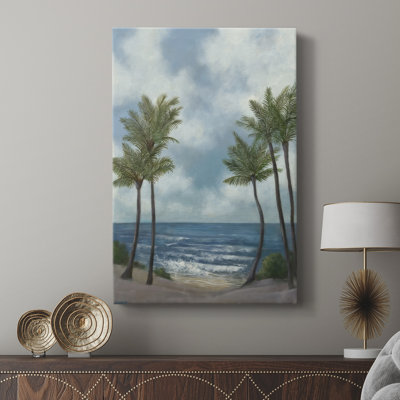 Coastal Palm Tree II -Gallery Wrapped Cavas