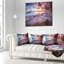 Magnifique vagues de mer de mer de mer au coussin coucher de soleil-30745202-30745206