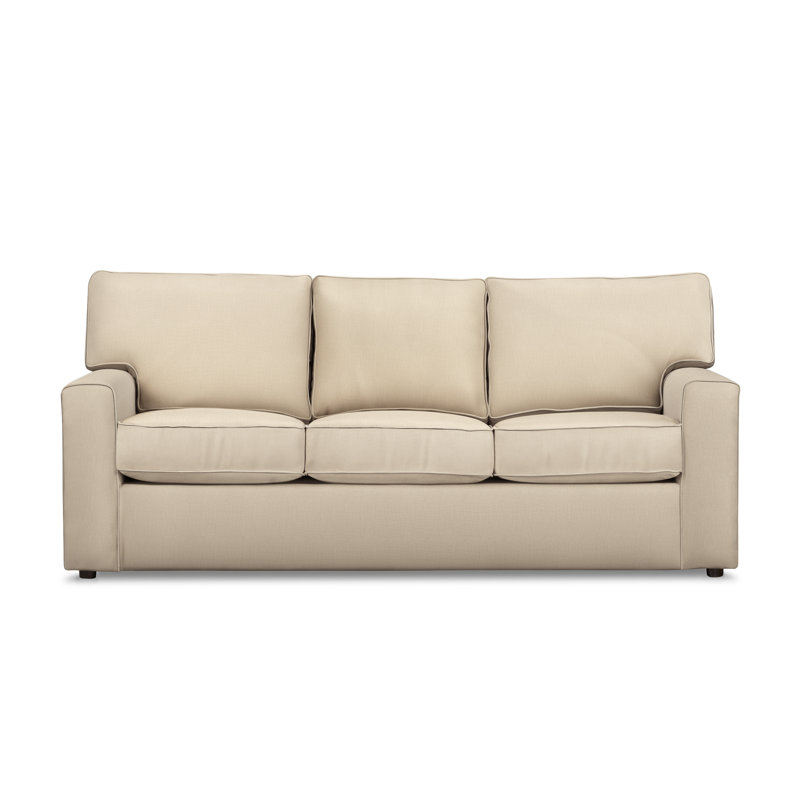 Leigh 84" Square Arm Sofa, Toile lin Sunbrella®