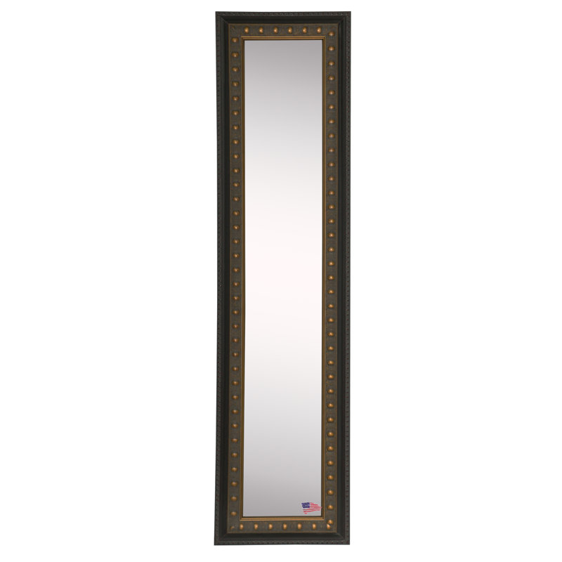 Derrell Solid Wood Flat Wall Mirror, 7.5" H x 33.5" W