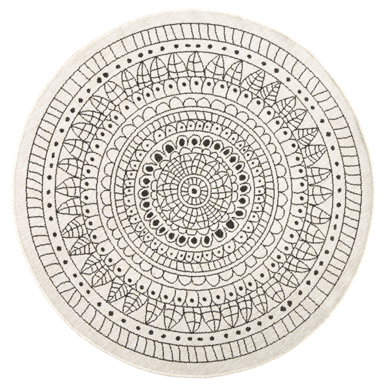 Porto rug in black/cream