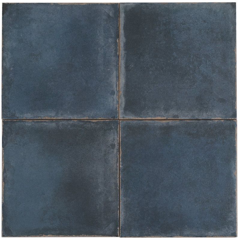 Faenza 8x8 Midnight Navy Porcelain Square Wall and Floor Tile (6.46 sq ft/case) - 15 Pack, Midnight Navy