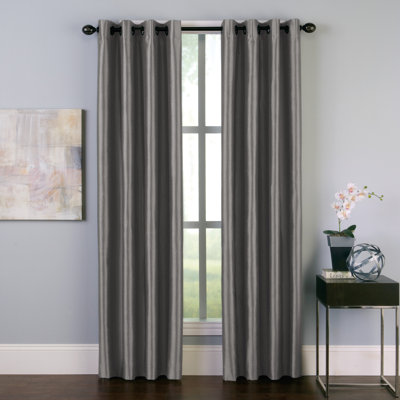 Manos Polyester Room Darkening Single Curtain Panel