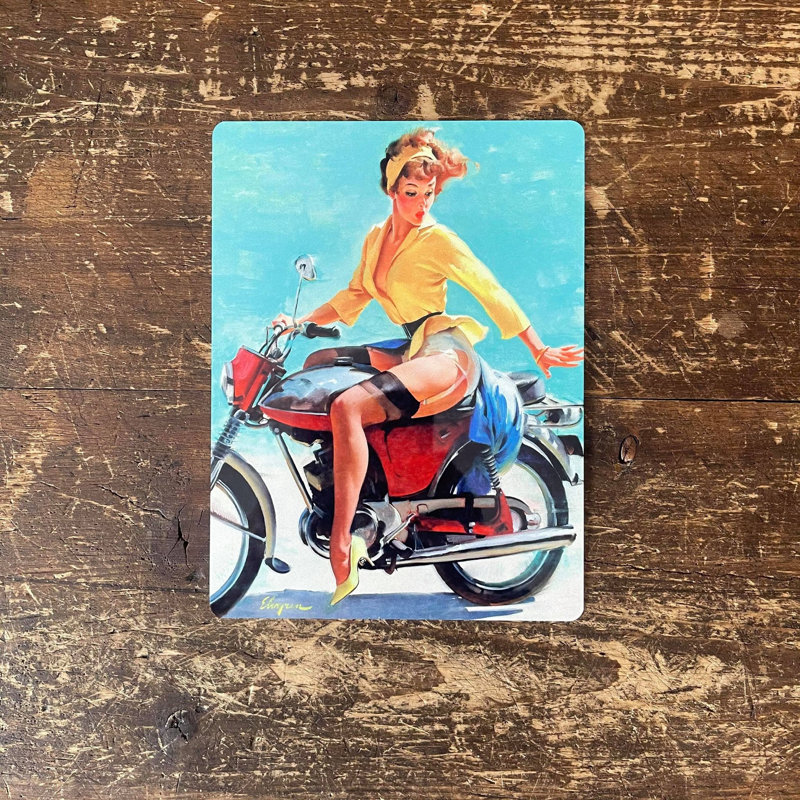 Handmade Transportation Wall Decor on Metal, 40cm H x 28cm W