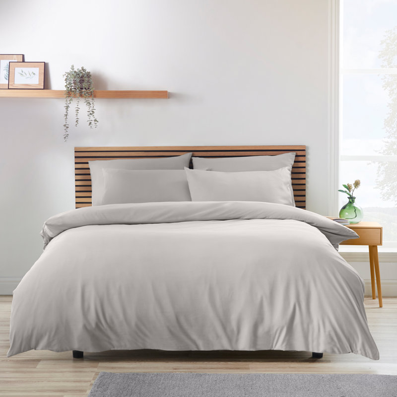 So Soft Easy Iron Duvet Cover Set, Super King, Grey