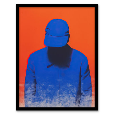 Invisible Blue Coral And Cobalt Colour Block - Single Picture Frame Print