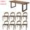 Japanese solid wood rectangular dining table set