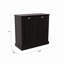 Armoire de trieur de linge à deux compartiments inclinable - noir