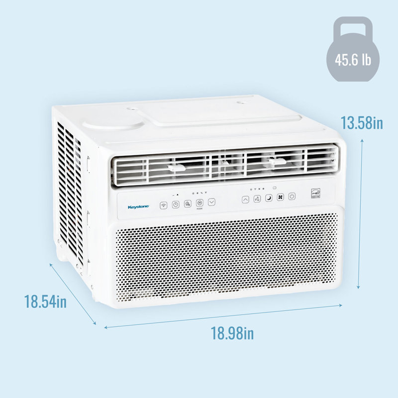 Keystone 10,000 BTU White Window Air Conditioner with Remote