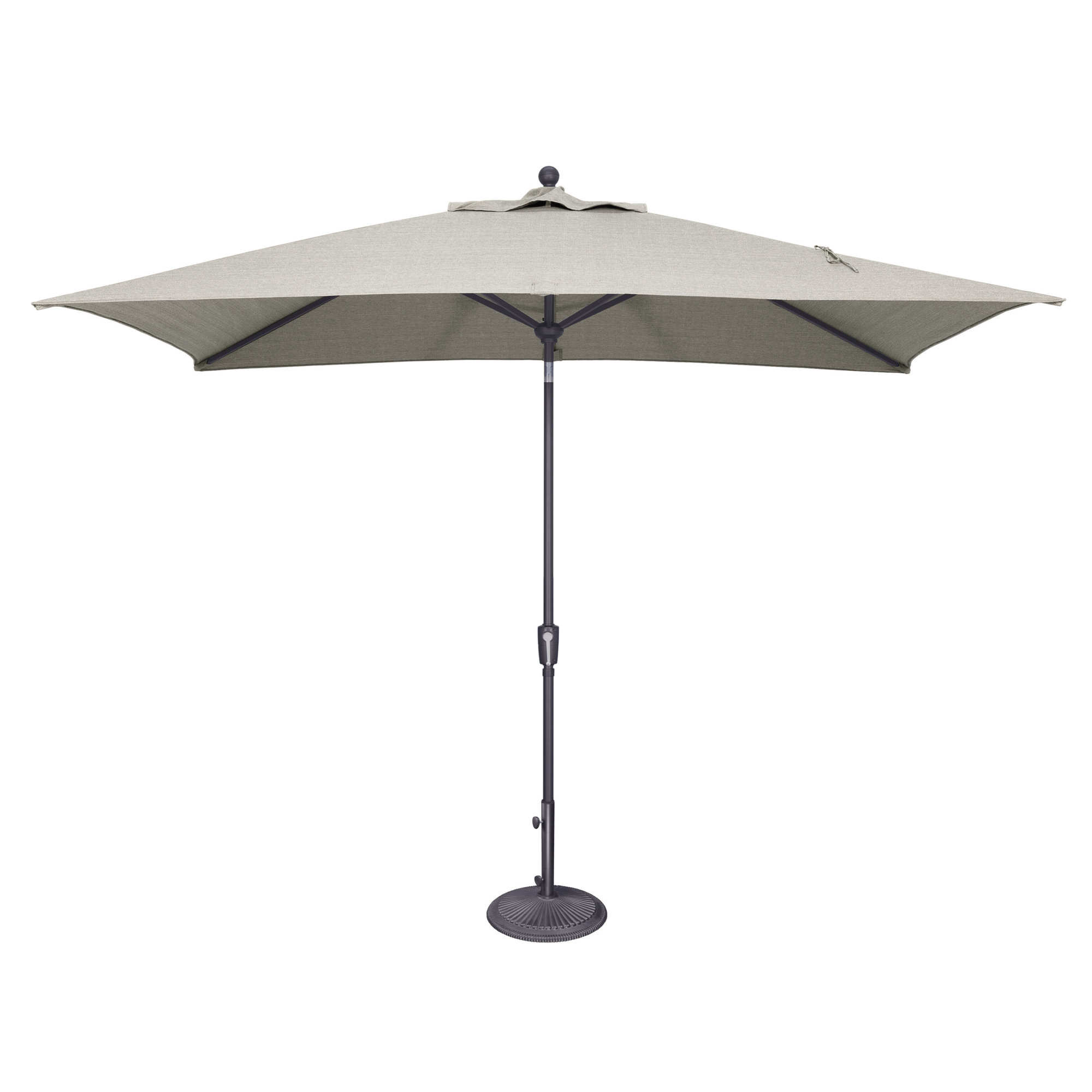 Launceston 78'' Outdoor Umbrella, Anthracite, Silver Sunbrella Acrylic