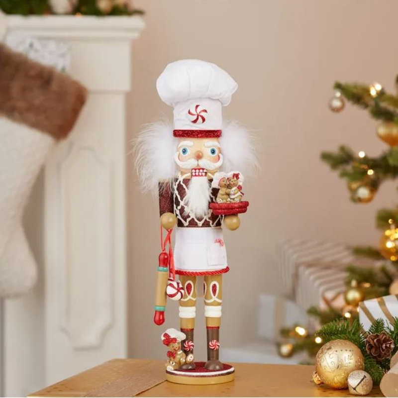 Kurt Adler Hollywood Nutcracker, Gingerbread Chef, 15.5in