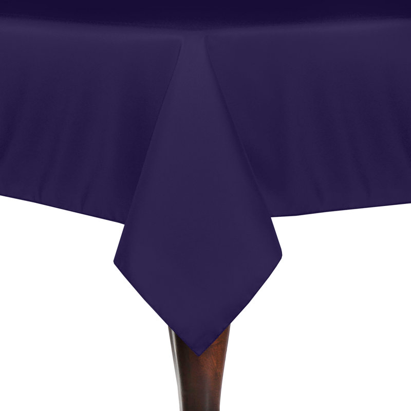 Rectangular Polyester Linen Tablecloth, Purple