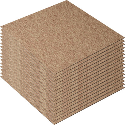 20 in. W x 20 in. L Level Cut and Loop No Mounting / Installation Required Polyester Carpet Tile