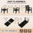 All Weather Rectangular Patio Table With Umbrella Hole And Aluminum Frame - Outdoor Furniture For Outside Backyard/Garden/Pool/Porch/Deck-1555755159