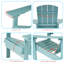 Chaise de patio en plastique Adirondack-786664704