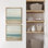 Calm Shoreline Coastal Ocean Beach illustrations Modern Art Minimal Relax / Calm Bathroom Decor - ensemble de 2 reproductions sur toile flottante