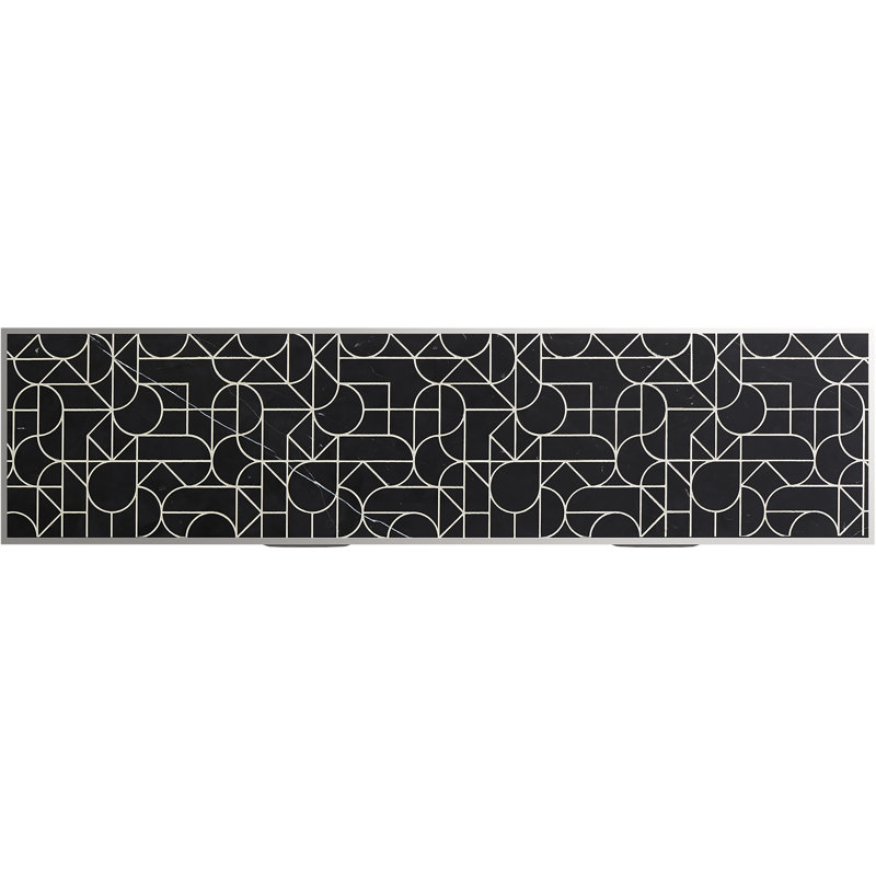 Insert de pierre gravé Tailor, Marbre Nero Marquina