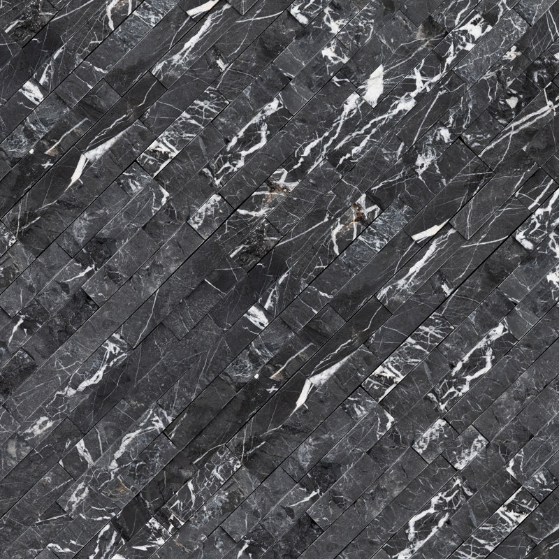 Stonecrest 6 in. x 18 in. Split Face Natural Stone Ledger Corner Wall Tile, Cavern Oscuro