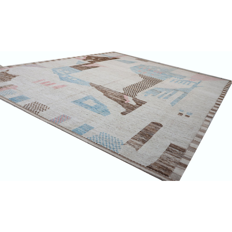 Tapis multicolore de haute qualité noué à la main