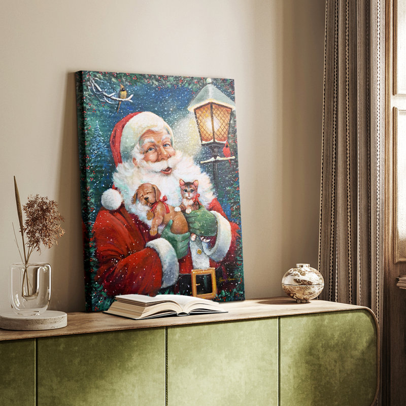 Santa's Special Delivery -Custom Wrapped Gallery Cavas, 48" H x 32" W