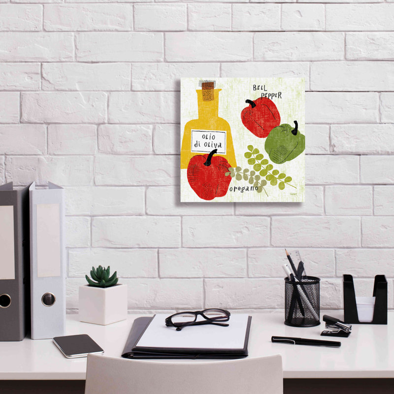 «Augusto Italiano Peppers» par Sue Schlabach, August Grove, art mural sur toile, L 12 po x H 12 po