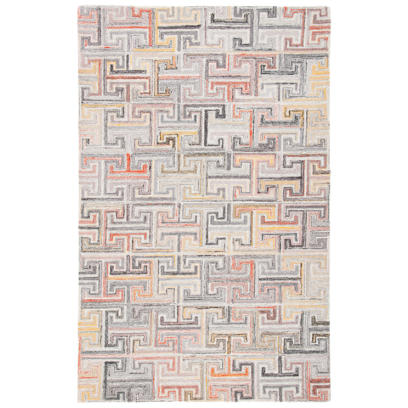 Metro Hand Tufted Performance Patchwork Rug, Rectangle 3' x 5'