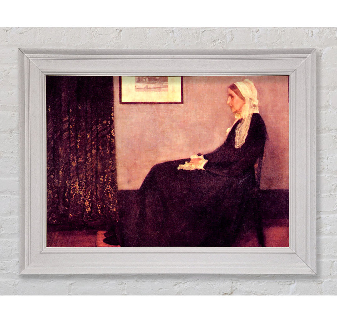 Gerahmtes Leinwandbild Whistlers Mother von Whistler