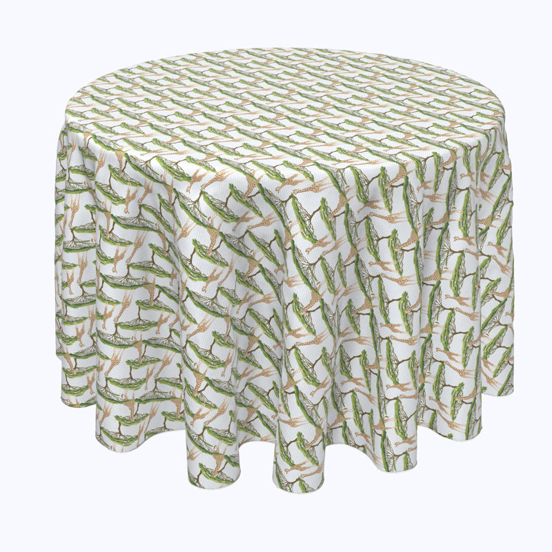 Encinoso Geometric Round Tablecloth, 108" x 108"