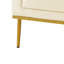 Chaise d'appoint moderne en velours avec structure et coussin en fer-120922551