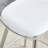 Modern Transparent Bar Stool with Upholstered Seat and Metal Legs-1957520443