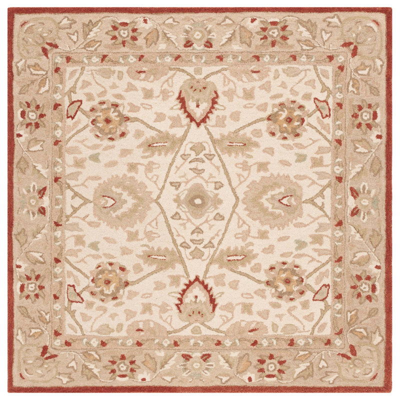 Tingley Hand Tufted Wool Oriental Rug, Square 6'