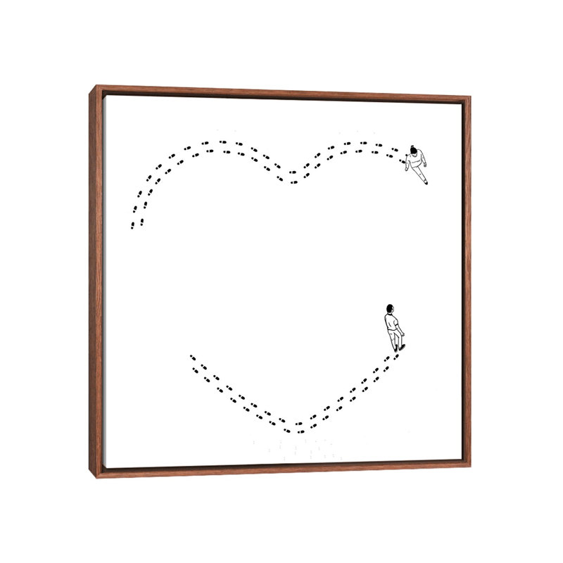 Love Is A Succession Of Common Steps by Filippo Spinelli - Print on Canvas, 66.04 cm H x 66.04 cm W
