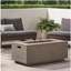 40" outdoor 40,000 BTU rectangular MgO concrete propane fire pit, lid not included-121083898