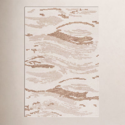 Hand-Tufted Abstract Wool Rug
