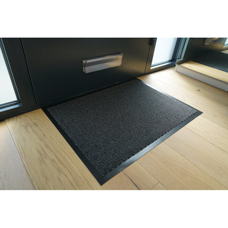 Aarib Non-Slip Doormat, Anthracite, Rectangle 60cm x 90 cm