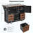 Farmhouse Kitchen Island With Drop Leaf, Power Outlet, Kitchen Storage Cart With 2 Doors, 2 Drawers, Rolling Kitchen Island On 4 Wheels With Spice Rack For Kitchen, Dining Room-621462321