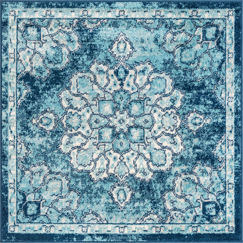Mirveta Oriental Indoor Rug, Square 4'