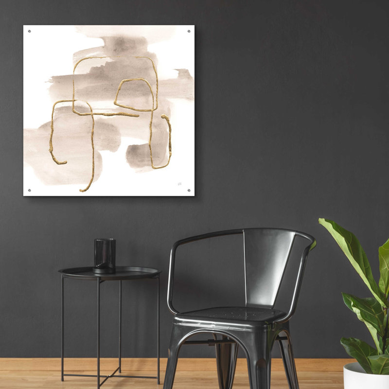 «Warm Grey Gold II» par Chris Paschke, H 36 po x l 36 po x P 0,2 po