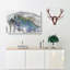 View Of Planet Earth In Abstract - Wrapped Canvas Print-55301959