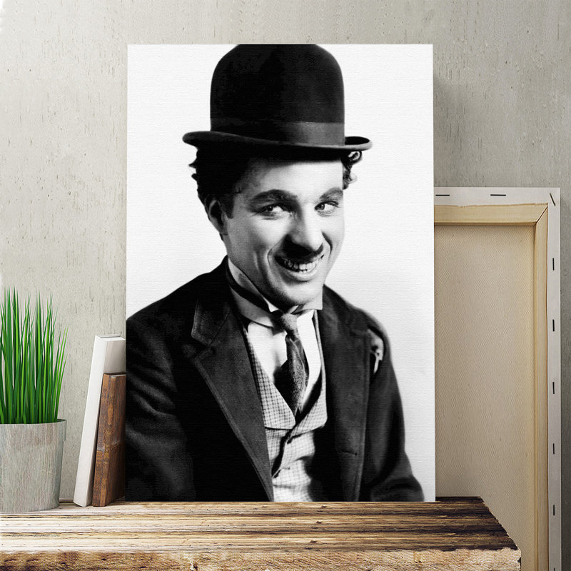 Charlie Chaplin Photographic - Wrapped Canvas, 60cm H x 40cm W